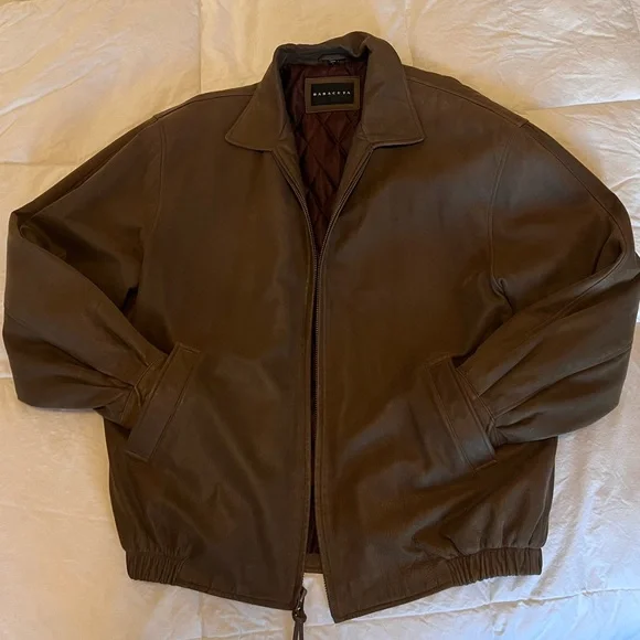 Vintage Baracuta Leather Jacket, Fill Zip- Size Large - Excellent Condition - Picture 6 of 9